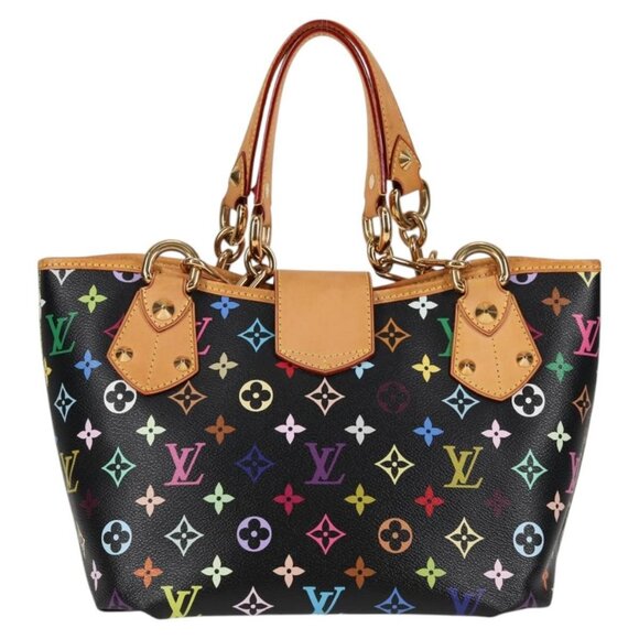 LOUIS VUITTON Monogram Multicolor Annie MM Bag Black LV Auth - Picture 3 of 16